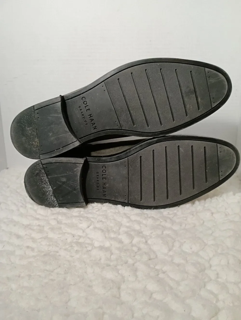 Cole Haan Grand OS Chelsea Boots Gray Nubuck Leather Mens 11M Pull On Waterproof
